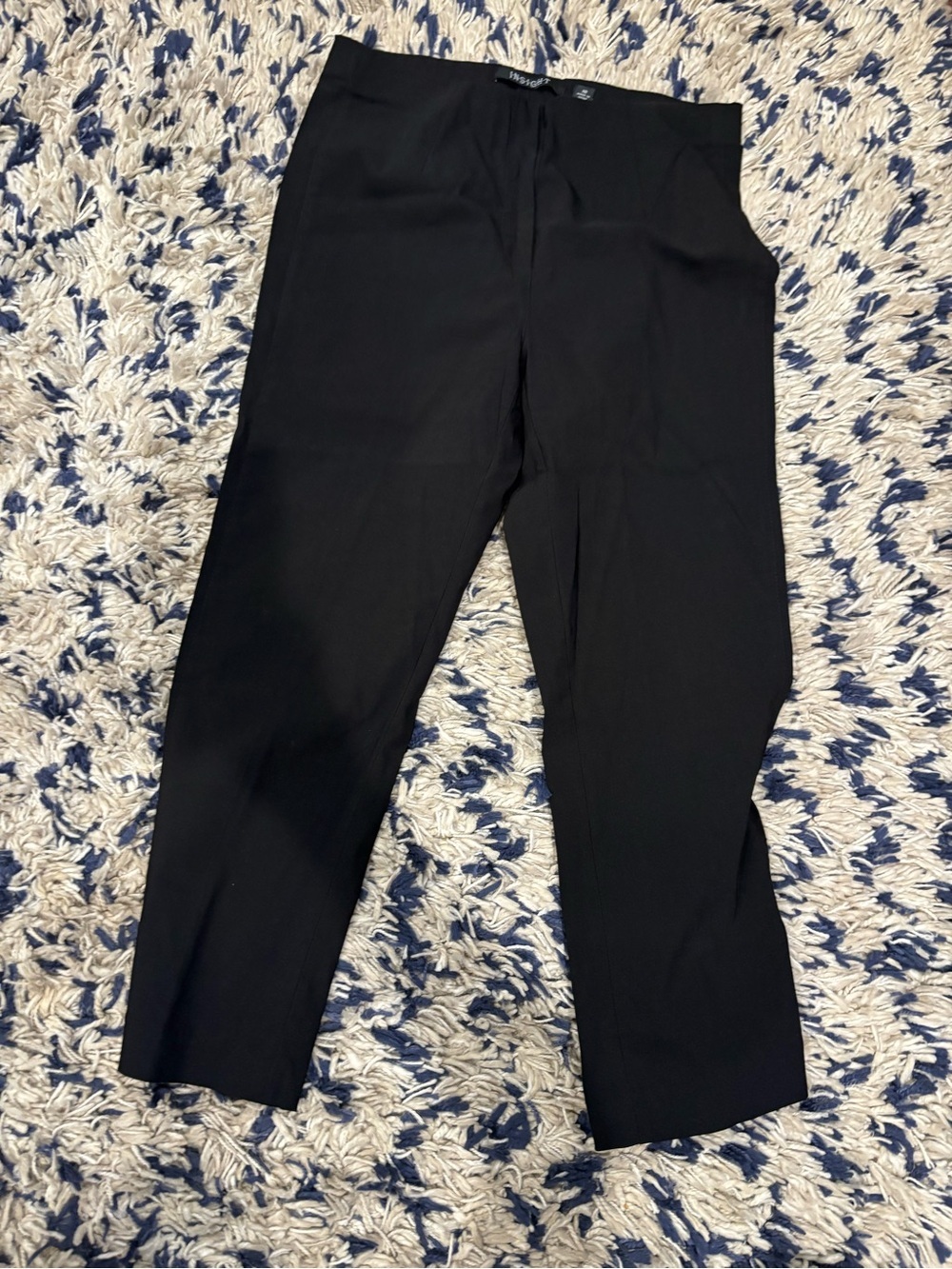 Insight Black womens Dress Pants - Tailored Straight Leg- elastic waist size 10